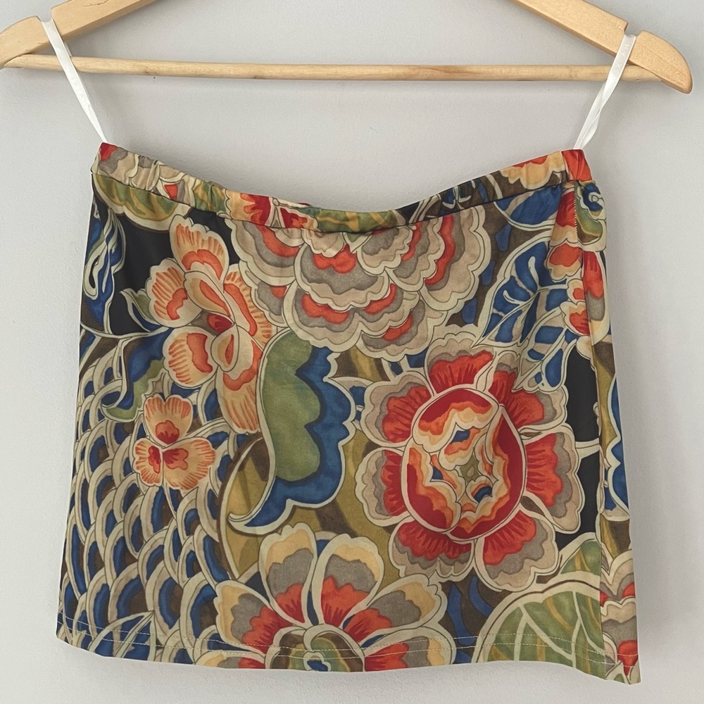 Ixiah Multicolor Floral Mini Skirt